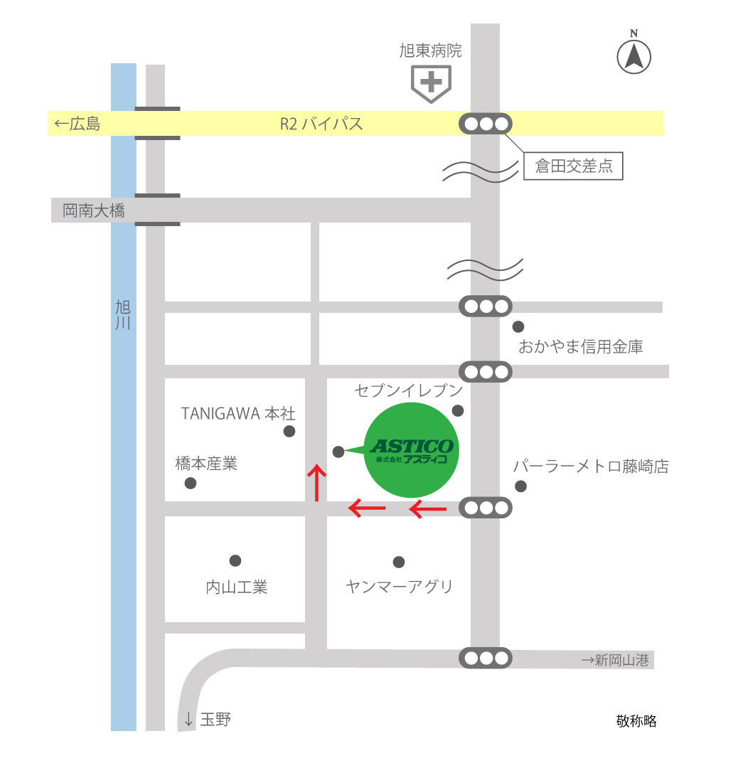 アスティコの地図